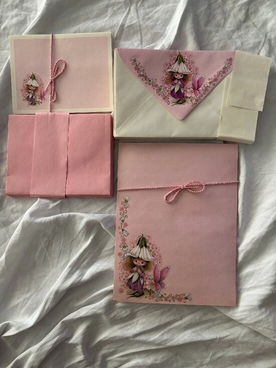Sangamon Other - Vintage 1982 Victoria Plum Stationery Set Sangamon Unused Complete Deadstock